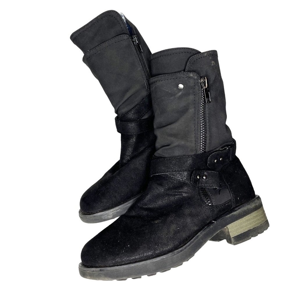 B-52 By Bullboxer Jury Black Riding Boots Size 7 - Picture 3 of 8